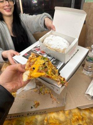 Fried Dough Taco Pizza