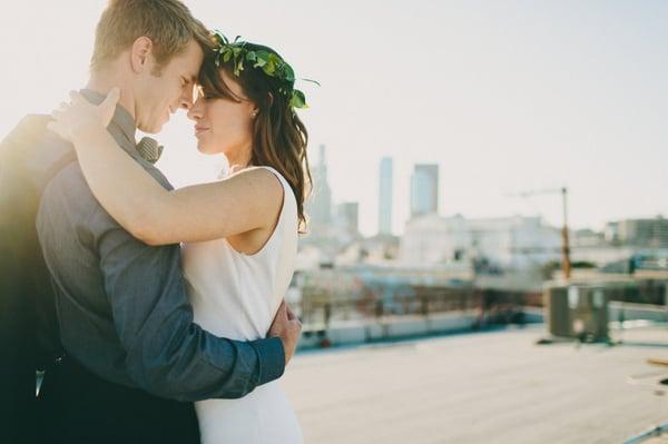 Getting romantic on the roof!