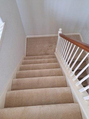 Stairs and landing spotless