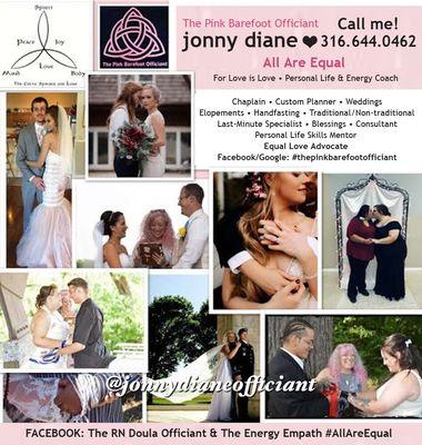 Jonny Diane - Professional Wedding & Handfast Officiant