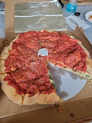 14in Chicago stuffed pizza!