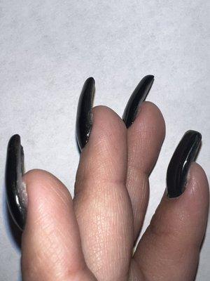 Sides of nails