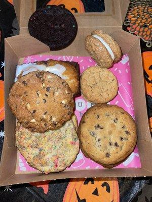 Unicorn Bait Cookie ,Chocolate Chip , lemon loaf ,  cosmic cookie , oatmeal cookie