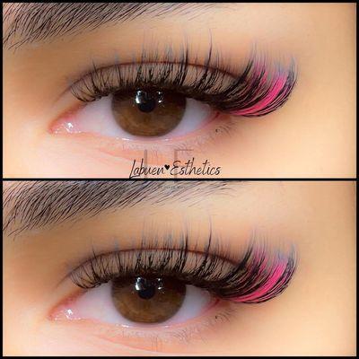 Colored lashes