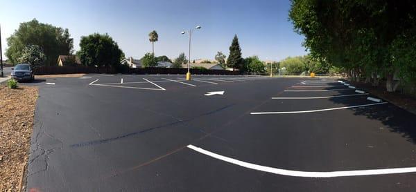 Concord Bible Church. Seal & striping AFTER!!