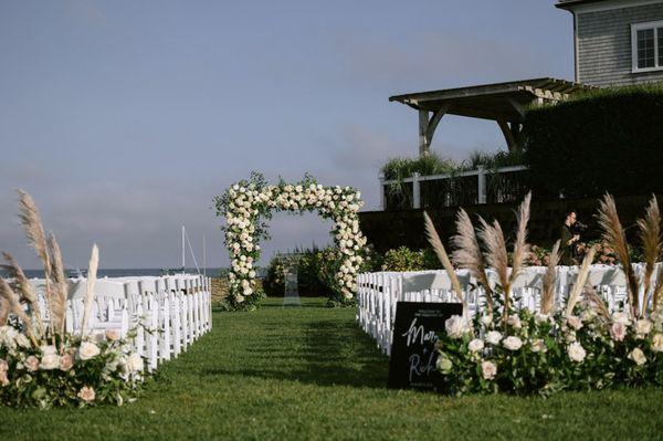 Summer Wedding on Cape Cod - Alter Arch