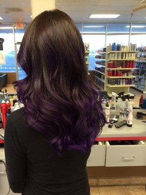 Violet ombre