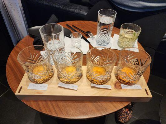 Breckenridge distillery flight