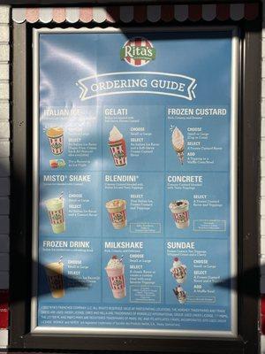 Menu guide