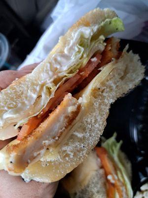 Chicken cutlet sandwhich