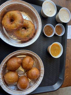 Vada and Mysore Bonda