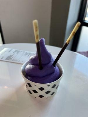 Ube soft serve