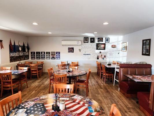 Inside of our restaurant main dining room.