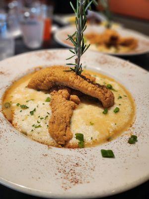 Catfish and grits