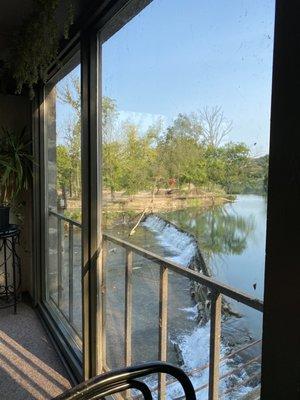 View of river from right side of restaurant.