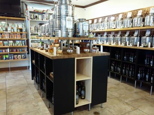 The balsamics section. Sampling is encouraged. The 25 star balsamic is divine and the raspberry balsamic is amazing.