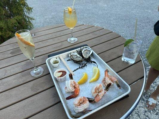 Shrimp Cocktail and a couple of oysters