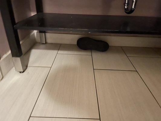 This is the random shoe left.