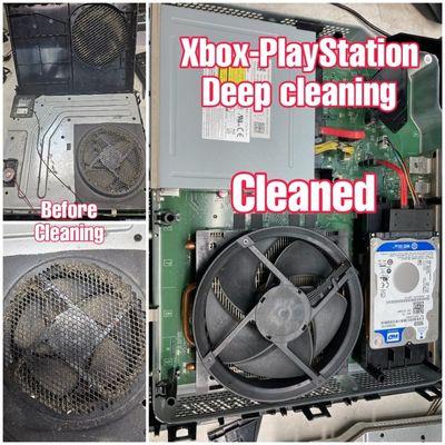 Cleaning your console will keep it working better longer.