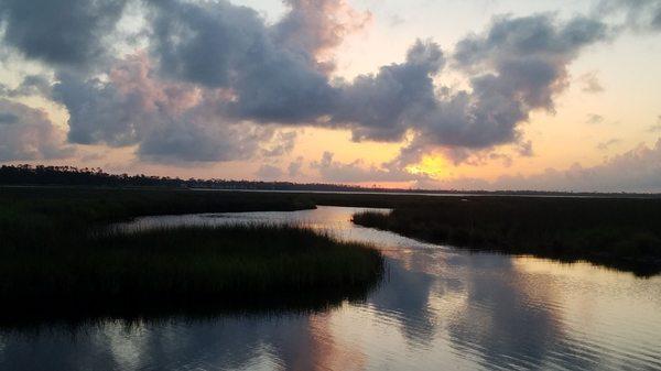 Sun rising over Lake Shelby 5/28/21