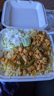 Chicken suqaar with rice