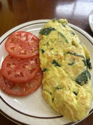 Spinach Feta Omelette