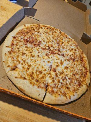 Extra cheese pizza