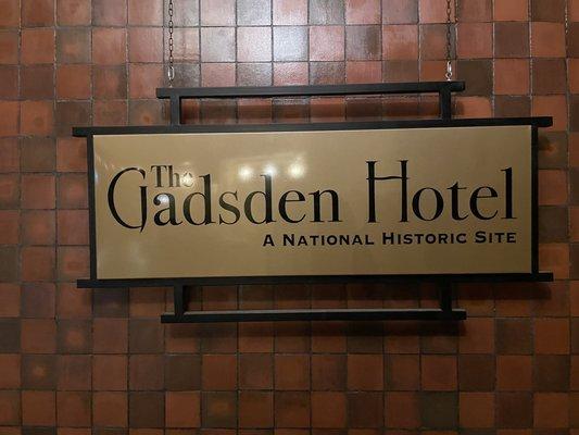 Hotel sign