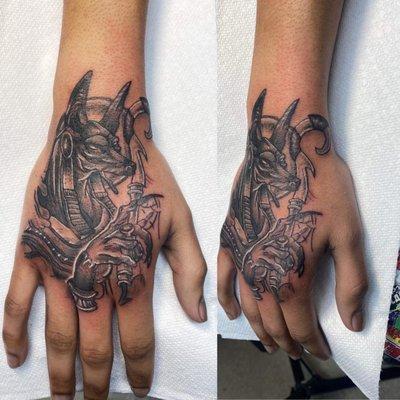 Anubis tattoo