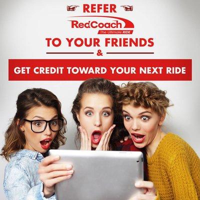 With our referral program you can generate your own code and share with your friends and save! http://referral.redcoachusa.com/