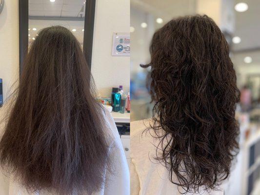 Before & After Digital Perm