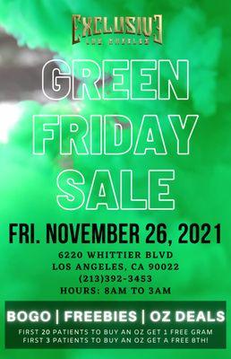 GREEN FRIDAY SALE 11/26!