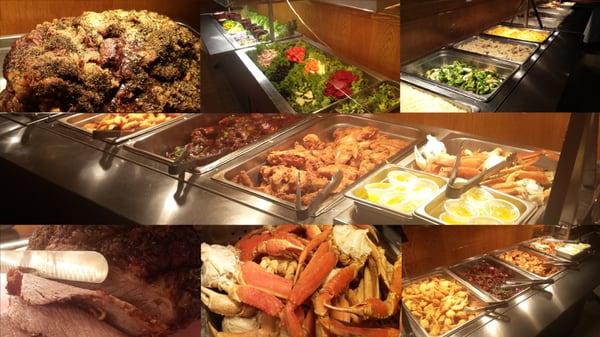 Saturday Night Seafood and Barron of Beef Buffet. Crab Legs, Fried Shrimp, Slow Roasted Roast Beef, Clams, Fish, Ribs, and much more.