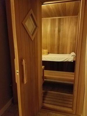 Complimentary sauna