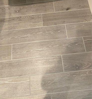 Amazingly clean floors and grout