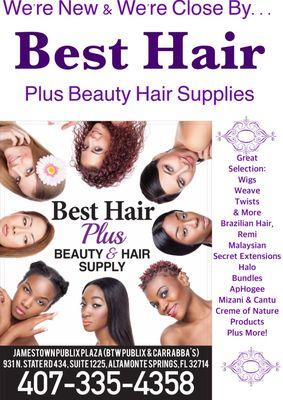 931 N. SR 434 Suite #1225 Altamonte Springs,FL 32716  407-335-4358 #BestHairPlusBS