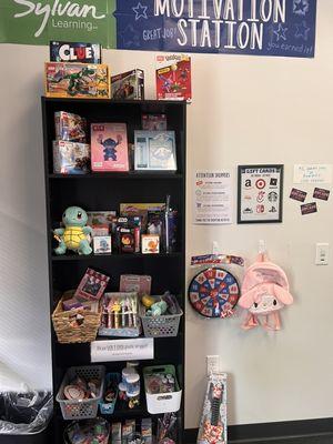 Our student store! Where students can spend tokens for prizes!