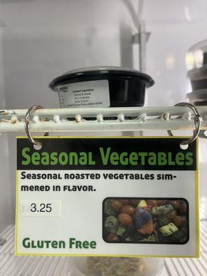 Seasonal vegetables