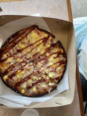 Gluten Free BBQ Hawaiian Pizza