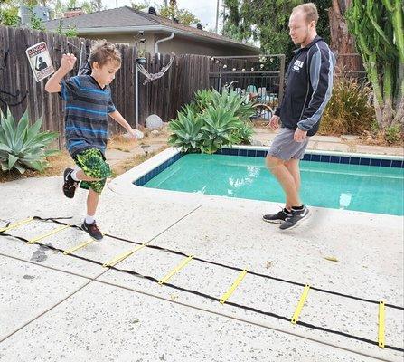 Balance and agility training for kids.