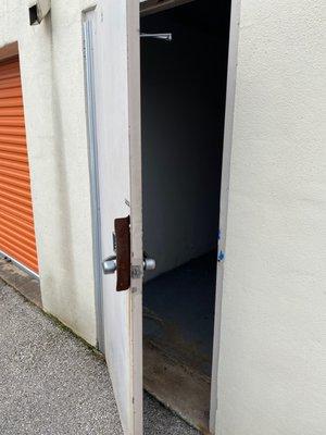 The door to access the unit.