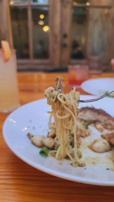 Wild mushroom capellini