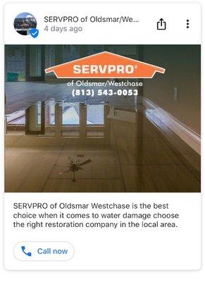 Water damage / mitigation