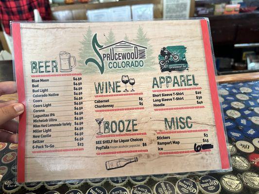 Drink Menu