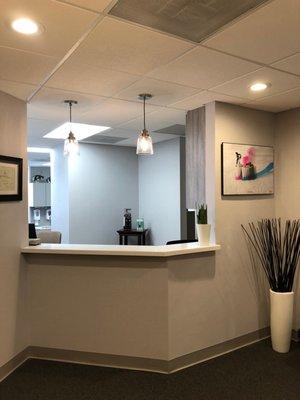 Newly remodeled front desk and Waiting Area.