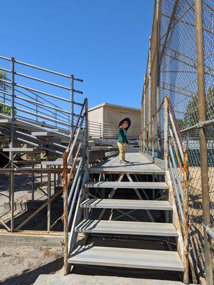 Bleachers for the ball fields