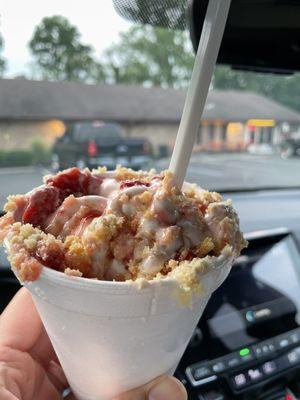 Strawberry shortcake flurry - delicious