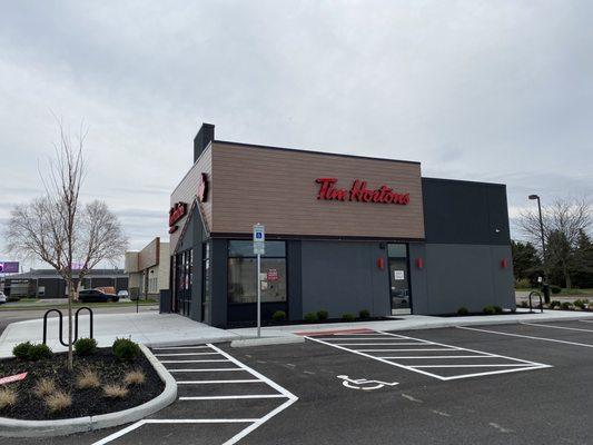 Brand new building, a nice, new, shiny Tim Horton's, very welcoming