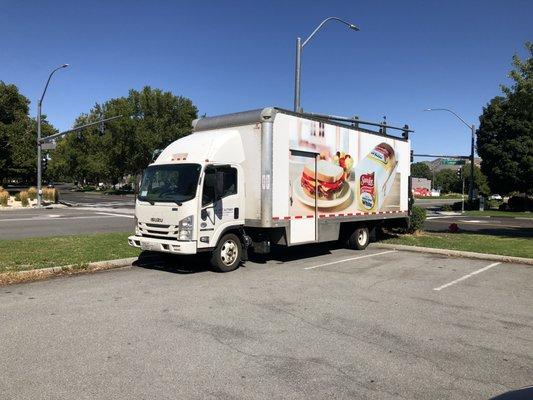 Baker Outlet truck in parking lot