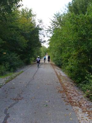 Typical trail - straight and flat